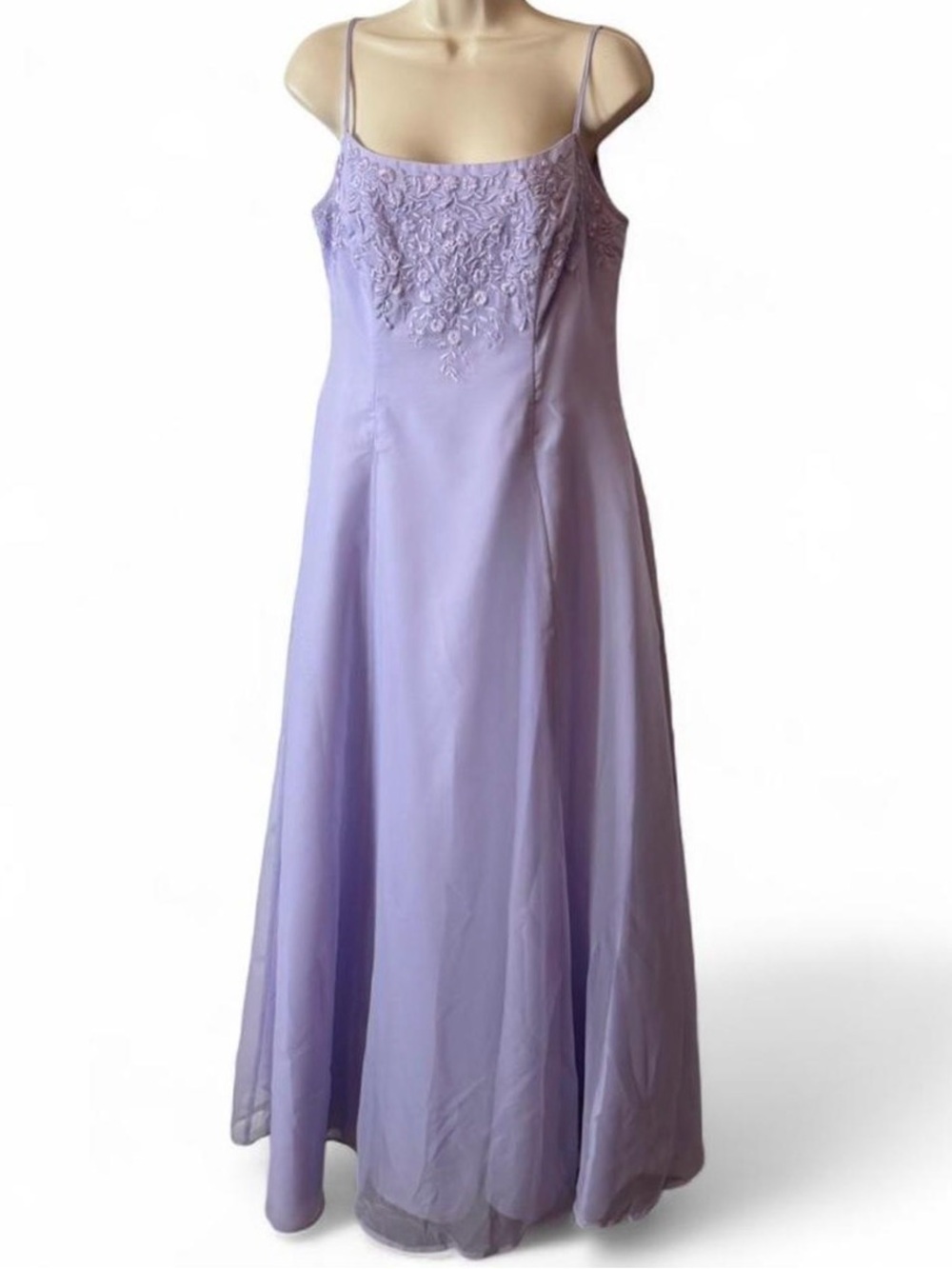 Vintage 90s/Y2k Morilee Lavender Formal Gown, Women's Size 13/14 runs small